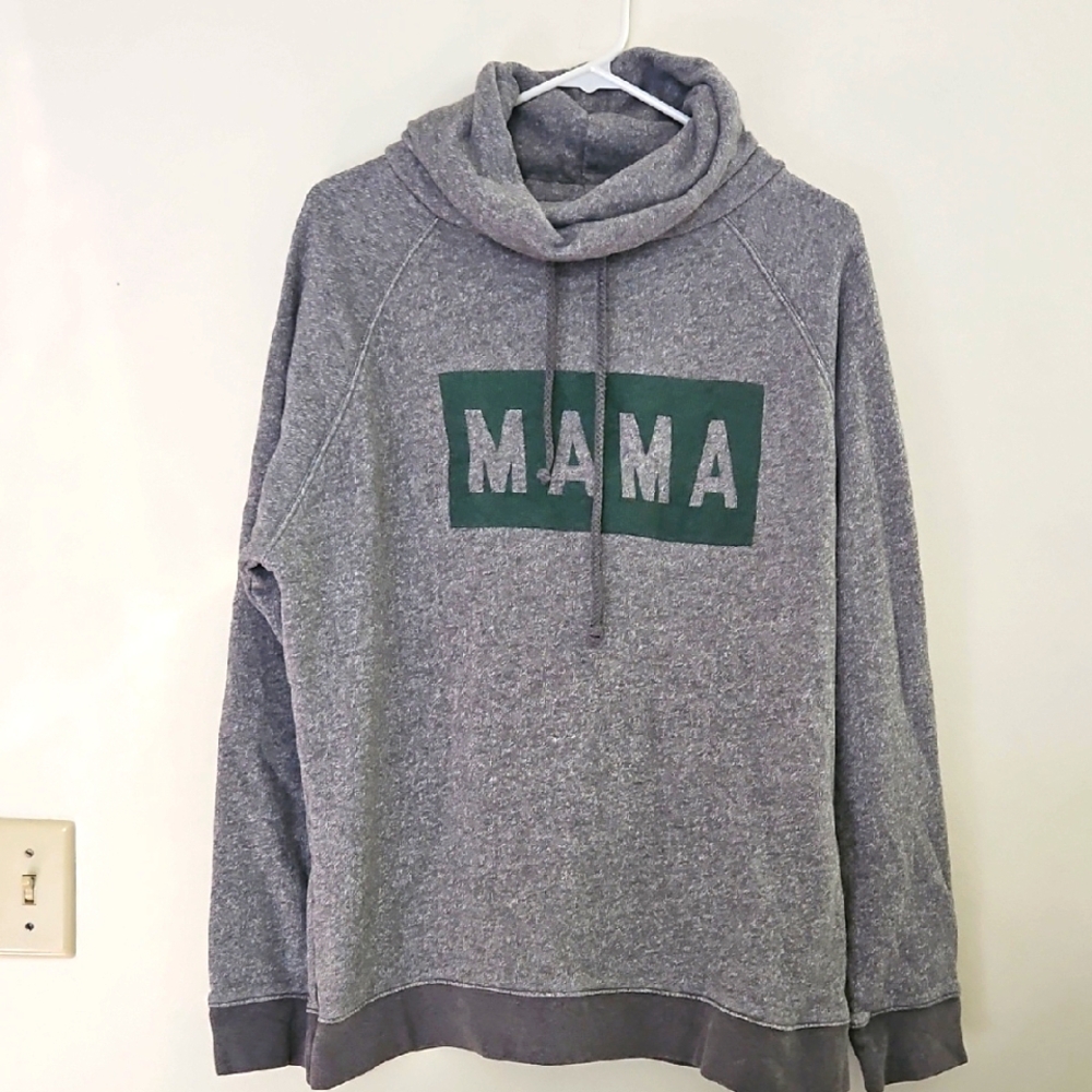 Large Gray MAMA Graphic Men's Sweater‎